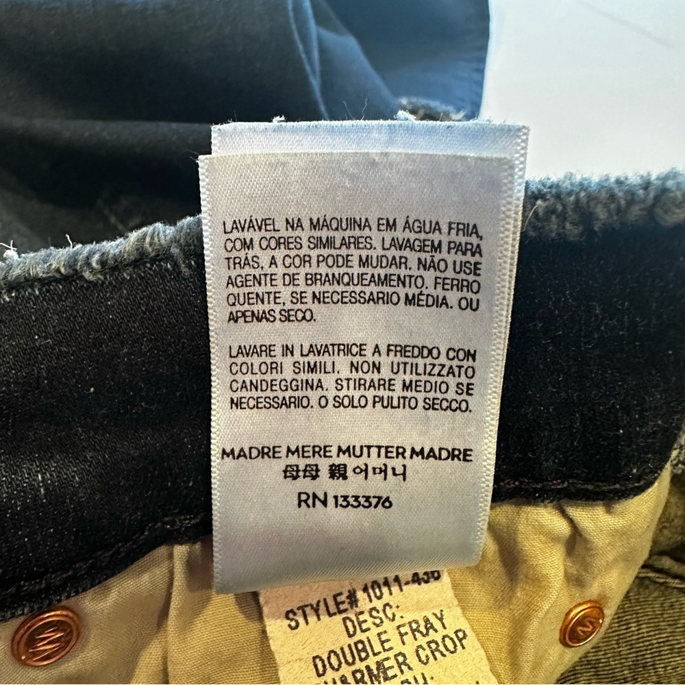 MOTHER Double Fray Charmer Crop Jeans Size 25. - Picture 11 of 13